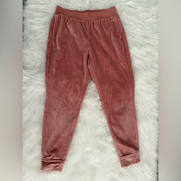 DSG Kids Velvet Joggers in Soft Pink - Picture 1 of 4